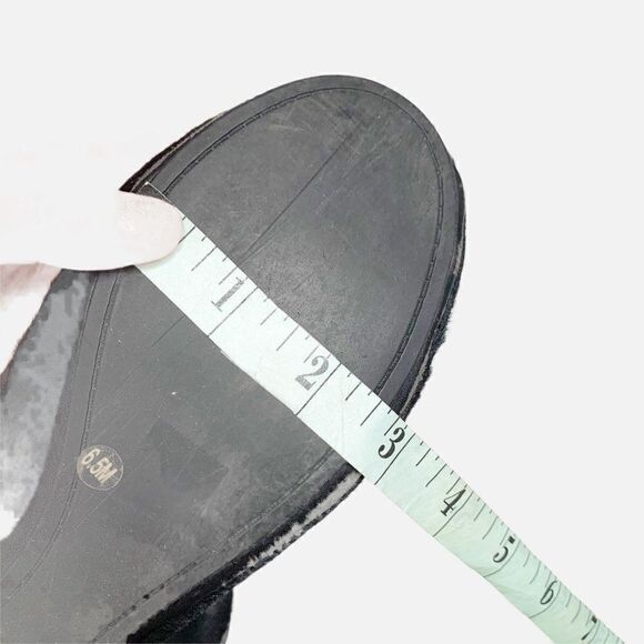 Tory Burch Eddie w/Binding- Haircalf/Mestico in Black Ballet Flats Women’s 6.5 M - Picture 9 of 11